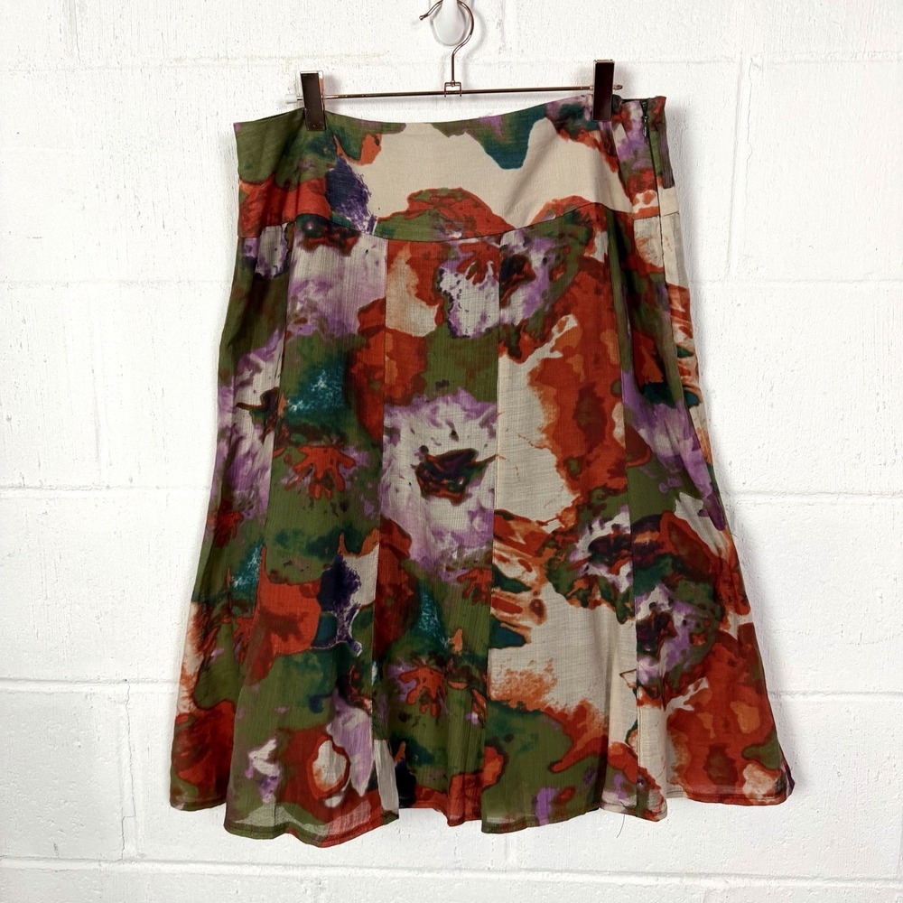 VTG Worthington Skirt Size 14 Y2K Lined Fall Earthy Forest Fairy Goblin Granola